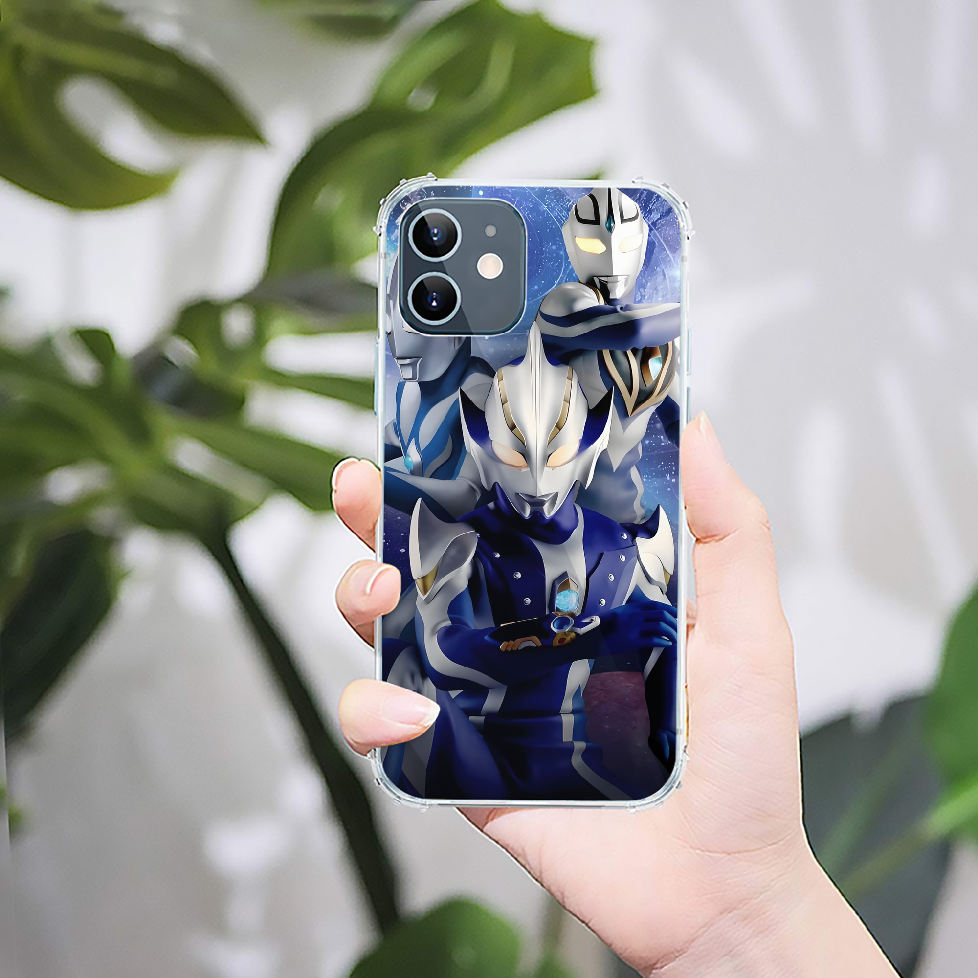 （画像用） ウルトラマン Ultraman 【iPhone 12シリーズ対応】透明スマホケース（クリアソフトケース）